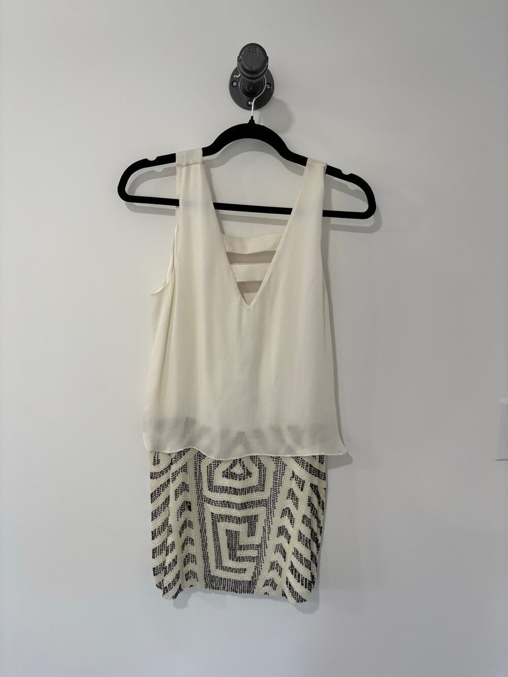 Parker Sequin Skirt Tank Dress Size S